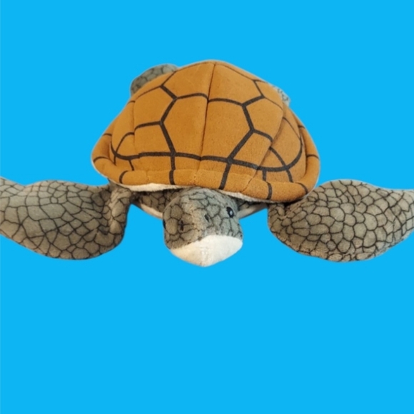 Vintage K&M Turtle Stuffed Animal Plush 9" - Picture 3 of 5